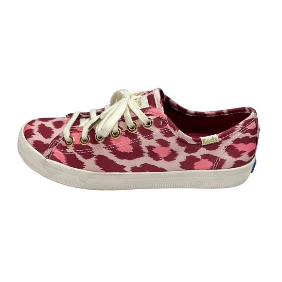 Keds X Kate Spade Pink Leopard Print Satin Sneaker NEW Women's Size 6 - Picture 3 of 8